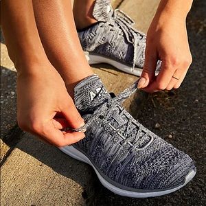 APL Techloom Pro Women's Heather Grey Woven Running Shoe Sneakers Traine…